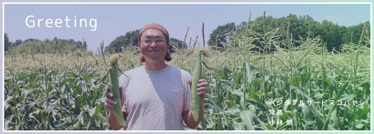ベジタブルサービスコバヤシ　小林さん