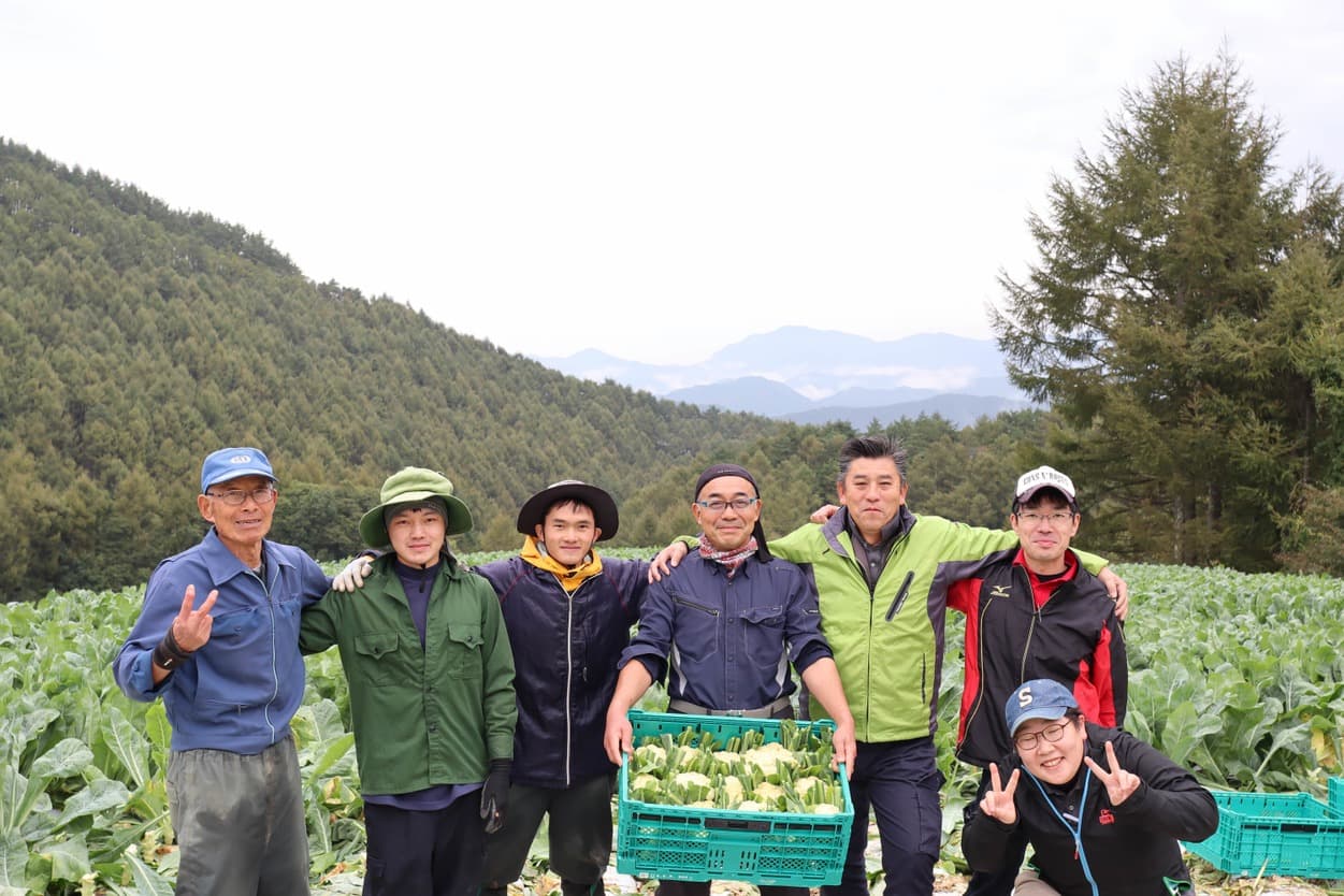 ＪＡ長野八ヶ岳　南相木支所の皆さんと生産者さん